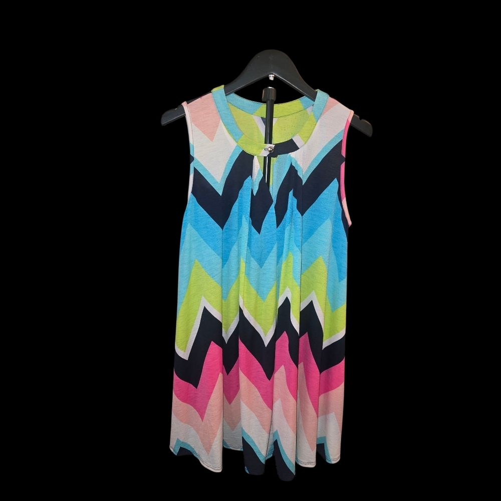 Colorful Chevron Sleeveless Top